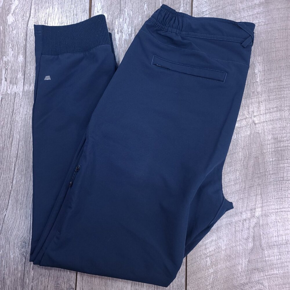 Mack Weldon Pants Mens Medium Blue Radius Flex Joggers Performance Stretch